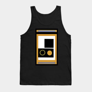 Abstract Modern: Black and Gold Tank Top